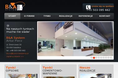B&A SYSTEM Artur Pierz - Tynki maszynowe Sobótka