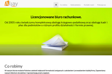 Allay Usługi Księgowe - Księgowanie Przychodów i Rozchodów Warszawa