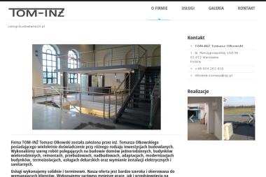 TOM-INŻ Tomasz Olkowski - Konstrukcje stalowe Warszawa