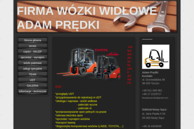 Firma Wózki Widłowe Adam Prędki - Wózki Paletowe Tyczyn