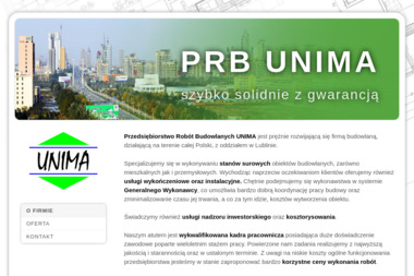 Przedsiębiorstwo Robót Budowlanych Unima Paweł Makaruk - Projekt Hali Magazynowej Lublin