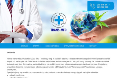 Trans-Med s.c. - Przetwarzanie odpadów Warszawa