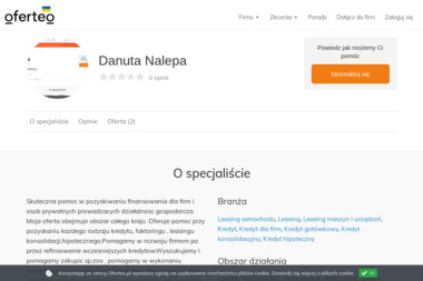 Danuta Nalepa - Leasing Samochodu Używanego Namysłów