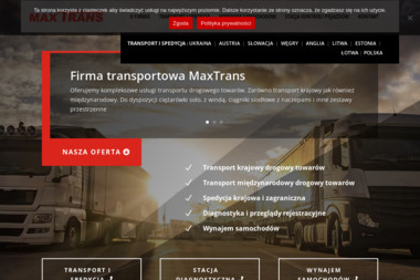 F.T.U.H MaxTrans - transport, spedycja i wynajem samochodów - Transport międzynarodowy do 3,5t Mielec