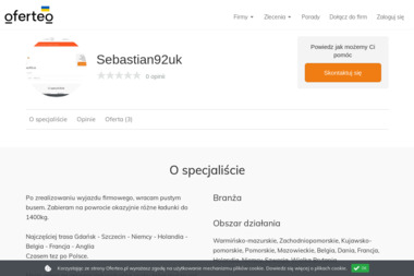 Sebastian92uk - Transport międzynarodowy do 3,5t Londyn