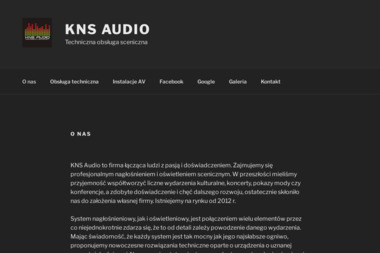 KNS Audio S.C. - Wypożyczalnia Oświetlenia Warszawa