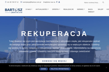 Firma Bartosz Sp. J. Bujwicki, Sobiech - Systemy Wentylacyjne Białystok