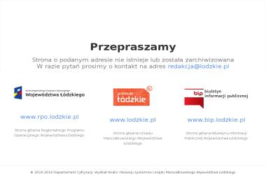 Departament Przedsiębiorczości UM Woj. Łódzkiego - Serwisy Internetowe Łódź
