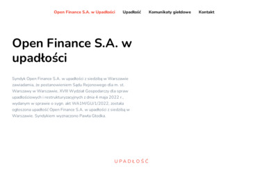 Open Finance - Pożyczka Gotówkowa Warszawa
