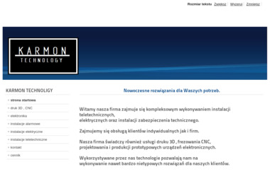 Karmon Technology Karol Wiśniewski - Solidne Instalatorstwo Elektryczne Myszków