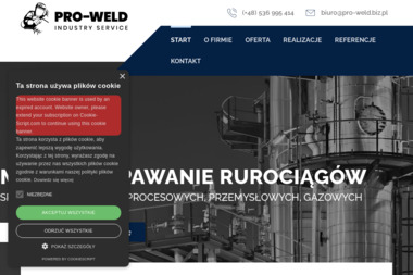 Pro-Weld Industry Service Sp. z o.o. - Doskonałe Instalacje Wod-kan Szczytno