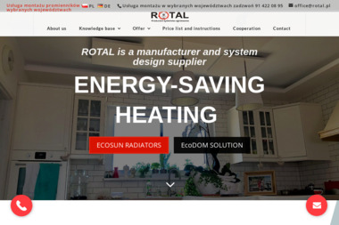 ROTAL Energooszczędne ogrzewanie Producent Promienników Ecosun - Rewelacyjne Instalacje Grzewcze Stargard