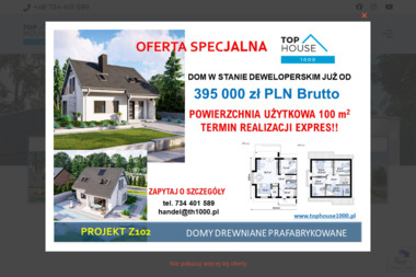 Top House 1000 Sp. z o.o. - Doskonałe Domy Szkieletowe Bielsko-Biała