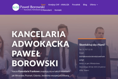 Kancelaria adwokacka Adwokat Paweł Borowski - Porady Prawne Wrocław