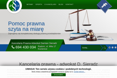 Kancelaria prawna Damian Sieradz - Windykacja Radom