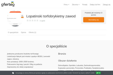 Lopatinski torfobrykietny zawod - Opał Lopatyn