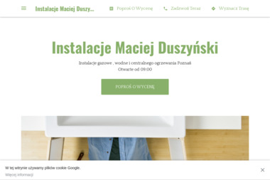 Instalacje Maciej Duszyński - Urządzenia, materiały instalacyjne Poznań