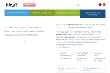 Agencja SEO Bizzit S.A. - Pozycjonowanie w Google Katowice