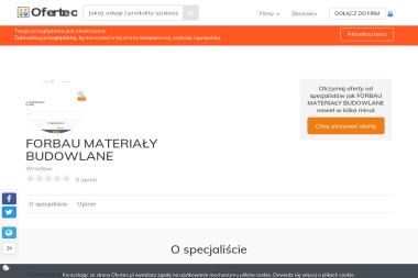 FORBAU MATERIAŁY BUDOWLANE - Płyty Betonowe Chodnikowe Wrocław