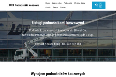 Usługi Podnośnikami Koszowymi, Krzysztof Miłoński - Usługi Budowlane Komor&oacute;w