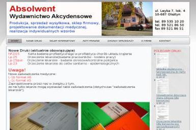 Absolwent Wydawnictwo Akcydensowe Edward Ścibior - Druk katalogów i folderów Olsztyn