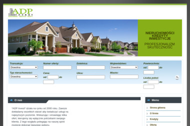 ADP Invest Nieruchomości. Kredyty, zarządzanie nieruchomościami - Doradztwo Kredytowe Luboń