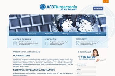 AFB Tłumaczenia. Pogotowie tłumaczeniowe, biuro tłumaczeń - Biuro Tłumaczeń Wrocław