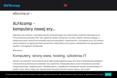 ALFAcomp-Komputery i Tv-Sat - Usługi Komputerowe Jejkowice