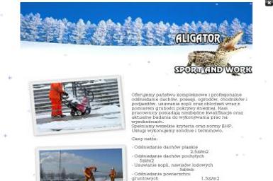 Aligator Sport And Work. Odśnieżanie, odśnieżanie dachów - Odśnieżanie dachów Piła