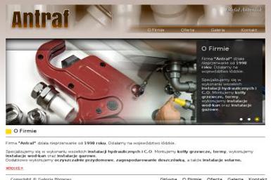 Antraf. Hydraulik, usługi hydrauliczne - Usługi Hydrauliczne Dobroń Mały