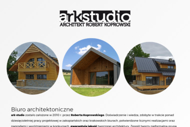 Biuro Architektoniczne Ark-Studio, Architekt Robert Koprowski - Architekt Adaptujący Nowy Targ