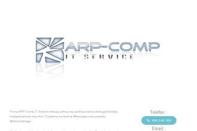 Arp-Comp IT Service - Strony internetowe Radzymin