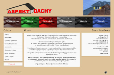 Aspekt Dachy - Producent Okien PCV Wieliczka