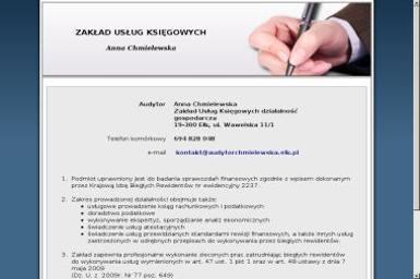 Zakład Usług Księgowych Anna Chmielewska - Usługi finansowe Ełk