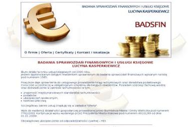 Badsfin Badania Sprawozdań Finansowych i Usługi Księgowe Lucyna Kasperkiewicz - Biuro rachunkowe Pawlikowice