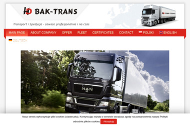 Bak Trans Helbik Dariusz - Transport ciężarowy krajowy Rydzyny