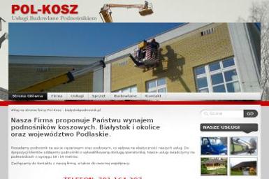 Pol-Kosz Usługi Budowlane Podnosnikiem Marcin Jankowski. Prace na wysokości - Prace wysokościowe Białystok