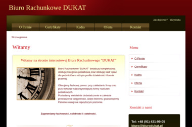 Biuro Rachunkowe Dukat K.Kuśmirek. Dukat, podatki - Biuro Księgowe Szczecin