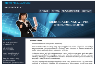 Pik. Biuro rachunkowe, księgowość, rachunkowość - Księgowy Częstochowa