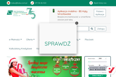 Bank Spółdzielczy w Kątach Wrocławskich. - Kredyty Bankowe Kąty Wrocławskie