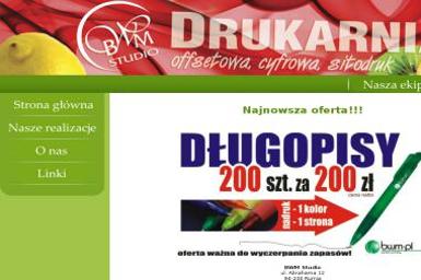 BWM Studio. Reklamy, bannery - Drukarnia Rumia