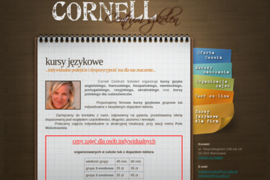 CORNELL Centrum Szkoleń. Szkoła językowa Mokotów,angielski dla firm - Szkoła Francuskiego Warszawa