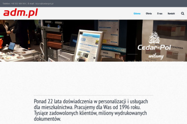 Cedar Pol PW Dariusz Cekus - Folder Reklamowy Częstochowa