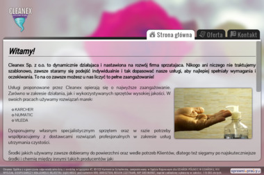 Cleanex Sp. z o.o. - Folder Reklamowy Sopot