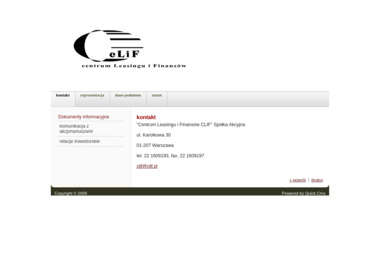 Clif - Leasing Finansowy Warszawa