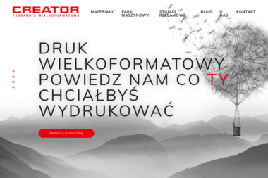 Creator Agencja Reklamowa - Druk wielkoformatowy Poznań