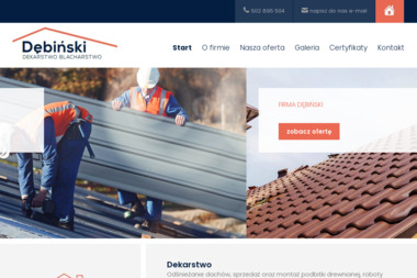 Dekarstwo Blacharstwo Dębiński Profesjonalne Pokrycia Dachowe - Sprzedaż Okien PCV Oława