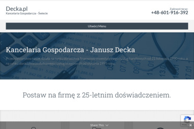 KANCELARIA GOSPODARCZA Janusz Decka - Sprawozdania Finansowe Świecie