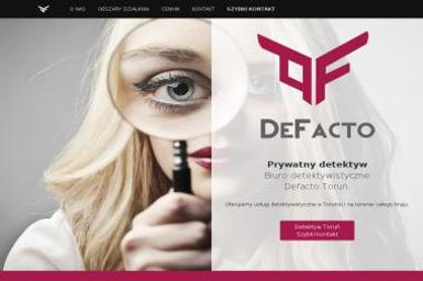 Defacto Biuro Detektywistyczne - Detektyw Toruń