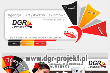 Agencja Artystyczno-Reklamowa DGR-PROJEKT - Wizytówki Inowrocław
